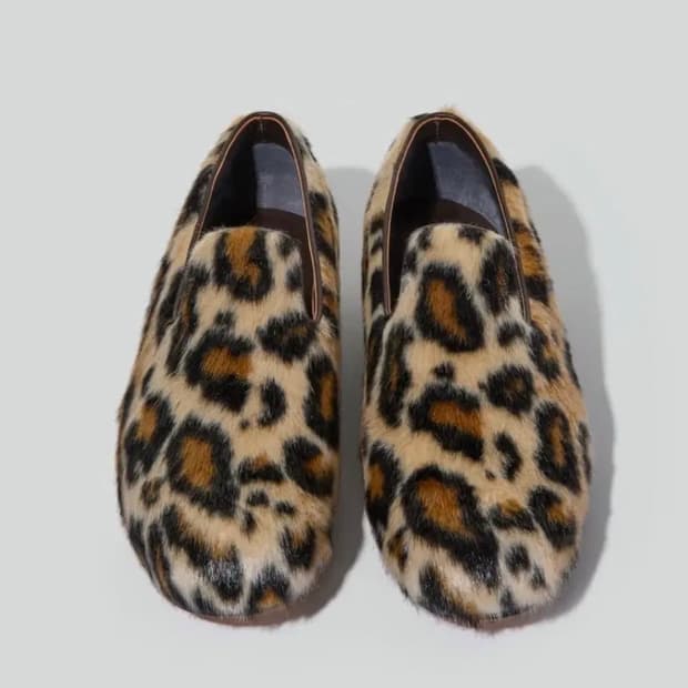 렉토 25fw 레오파드 퍼 로퍼 슬립온 270(42size)