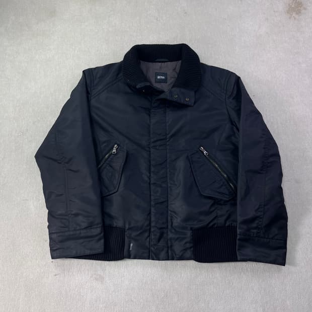 100 휴고보스 아카이브 마원 블루종 자켓