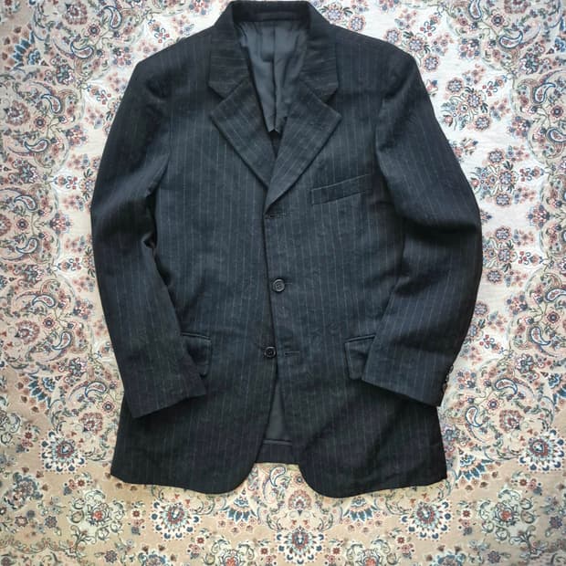 꼼데가르송 옴므 플러스 자카드 패턴 자켓