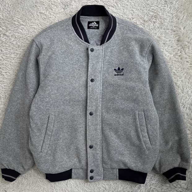 00's 아디다스 올드스쿨 후리스 스타디움 점퍼/#3203