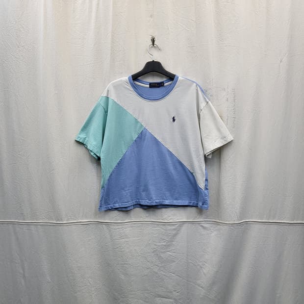 폴로 랄프로렌 컬러블록 반팔 티셔츠