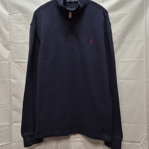 폴로 하프집업 니트