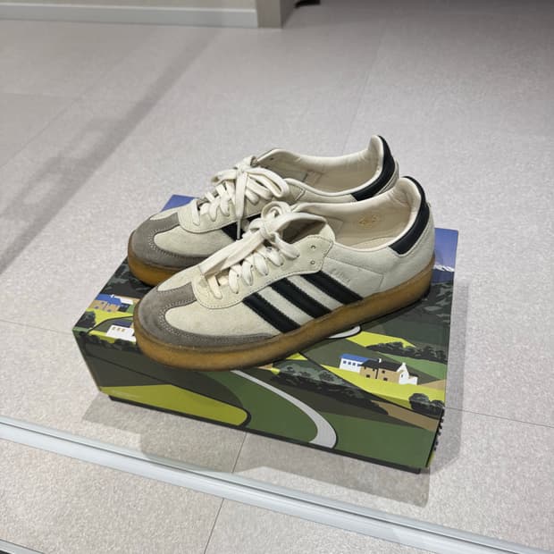 아디다스 삼바 클락스 로니 피그 흰검 265