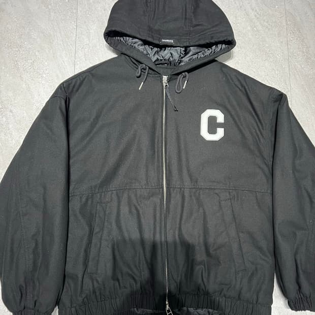 커버낫 C 옥스포드 후드자켓 블랙 M
