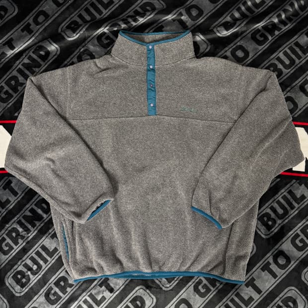 엘엘 빈 쿼터 스냅 티 플리스 풀오버 그레이 틸