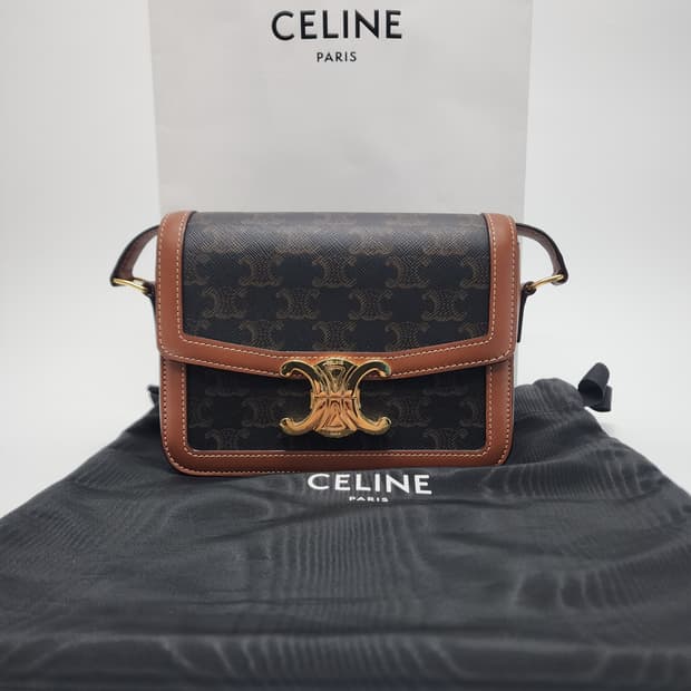 전시품급 셀린느 틴 트리옹프 숄더백 크로스백 스몰