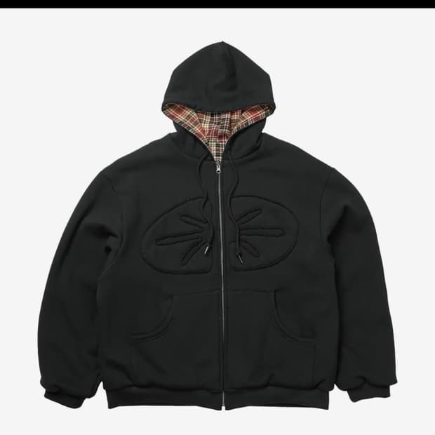 ERTR 리버시블 후드집업 레드