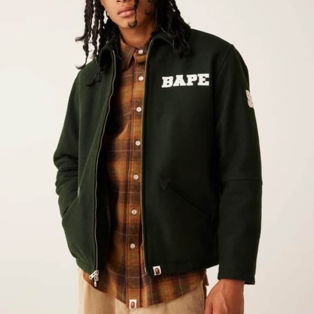 BAPE 93AW Melton Zip Jacket 베이프 멜톤 울 자켓 