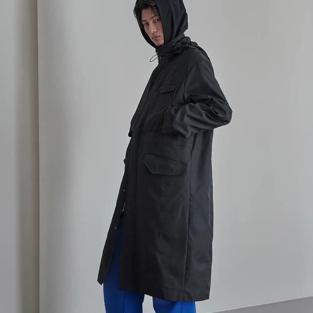 구매)) yiyae 디테쳐블 후드 롱파카 S