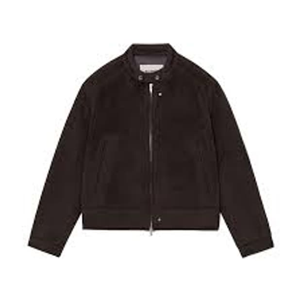 알렌느 알파카 바이커 자켓 브라운 2사이즈