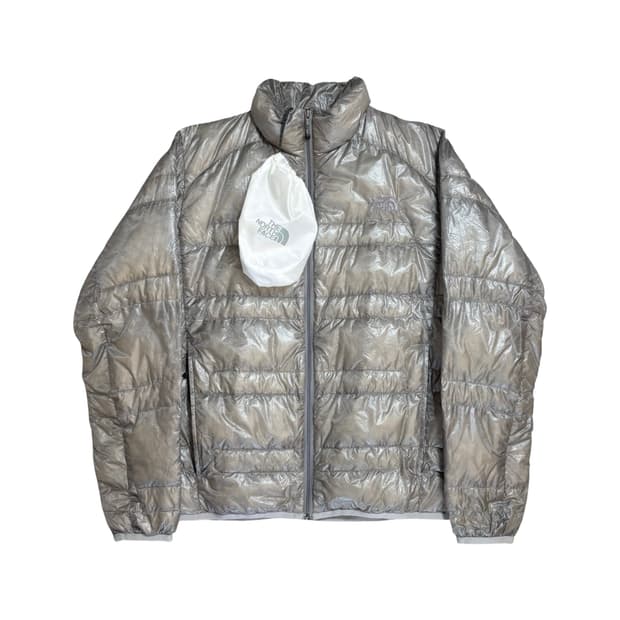 노스페이스 라이트 다운 자켓 실버
