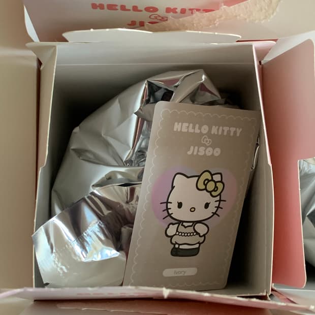 헬로키티 지수키링 아이보리 비닐미개봉