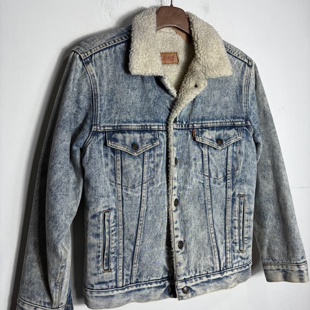 Levis 리바이스 오렌지탭 사어링 카라 데님 자켓