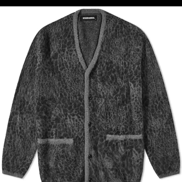 네이버후드 모헤어 가디건