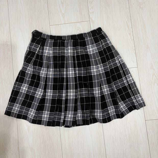 JPN 모리걸 체크 스커트