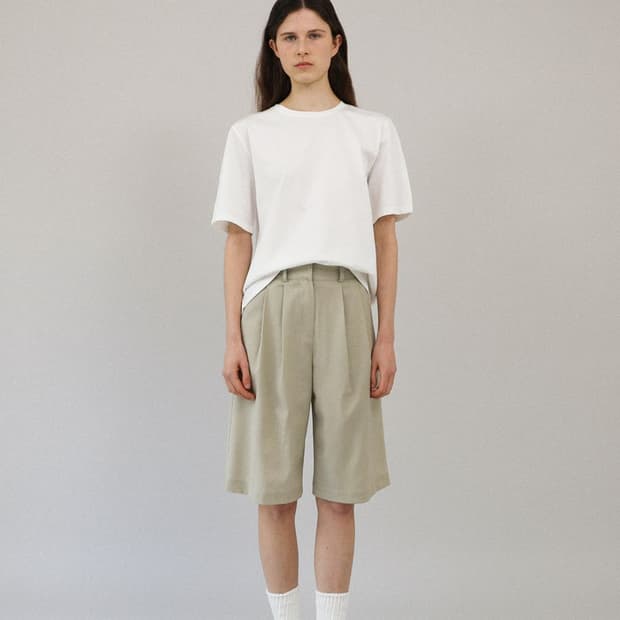 로우(L'EAU) 클래식 버뮤다팬츠 55 새상품