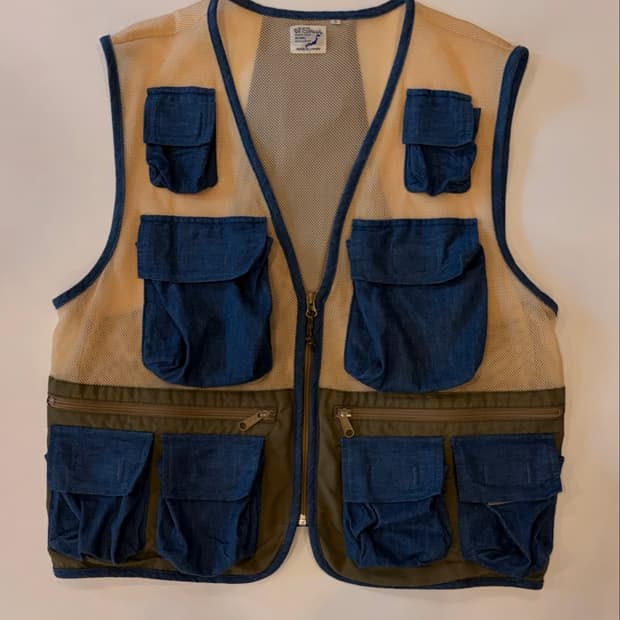 orSlow x BEAMS Mesh Fishing Utility vest