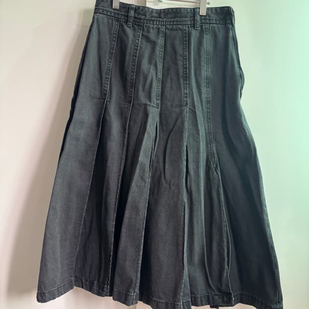 에잇세컨즈 데님 플리츠 스커트 M사이즈