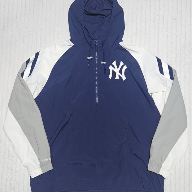 ​[XL] 미첼앤네스 뉴욕양키스 쿠퍼스타운 아노락 (실착 2회/풀자수)