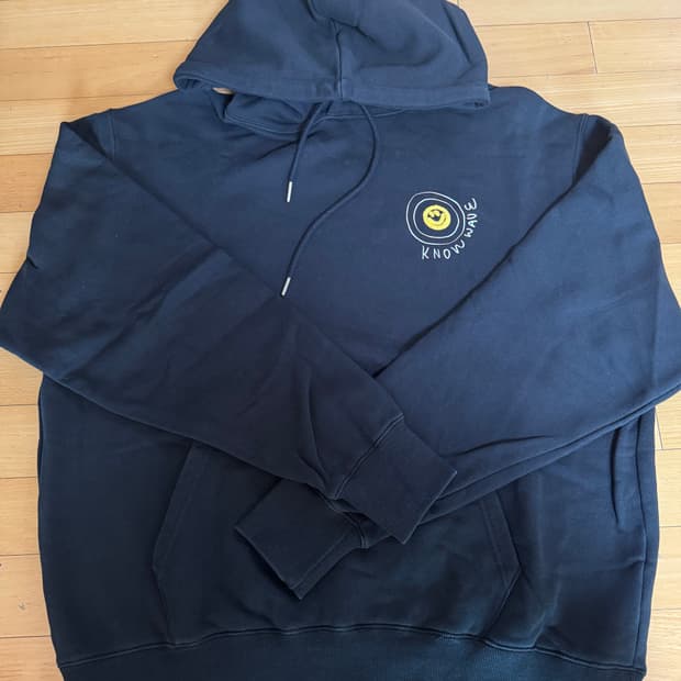 노우웨이브 후드티 블랙 XL 헐값 처분..