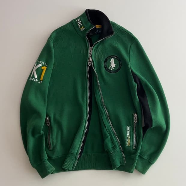 폴로 랄프로렌 투웨이 니트 집업 XS