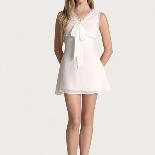 클리시어 리본 타이 슈가 드레스+츄츄 슈슈 셋업 스커트 후드집업 원피스