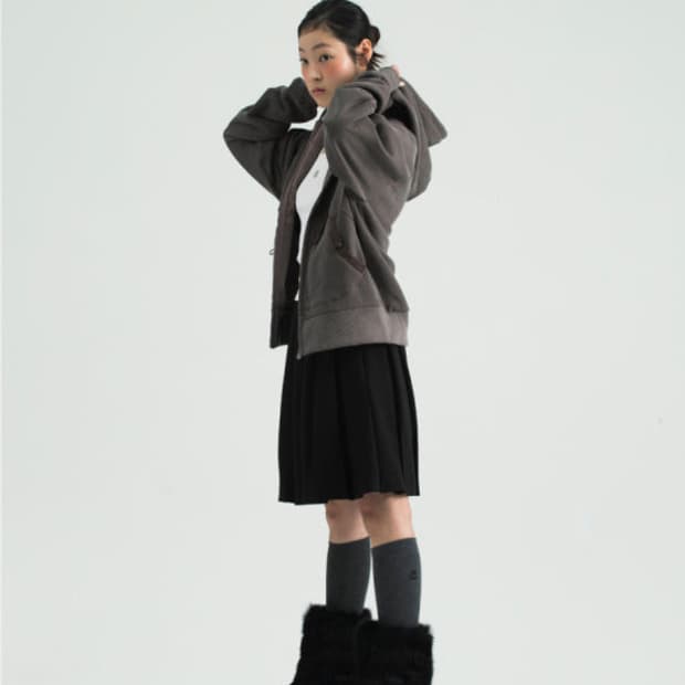 스마트어반유즈풀 후드집업 카키