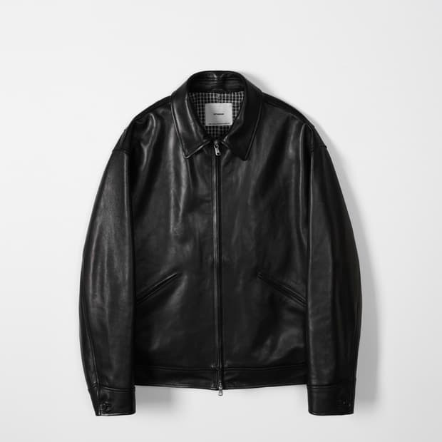 인더로우 레더 스포츠자켓 블랙 1사이즈 새상품