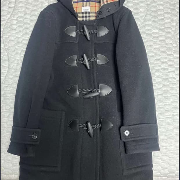 버버리 더블 후드 코트 