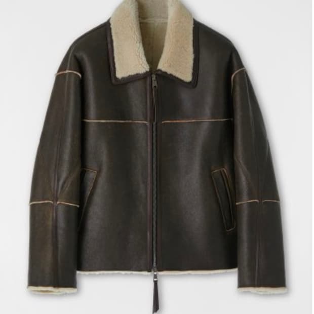 쿠어 램스킨 시어링 무톤자켓 M