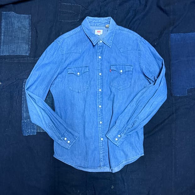 리바이스 데님 웨스턴 셔츠 L