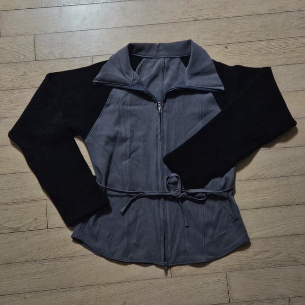 이너뮤트 shirt mixed zip-up 