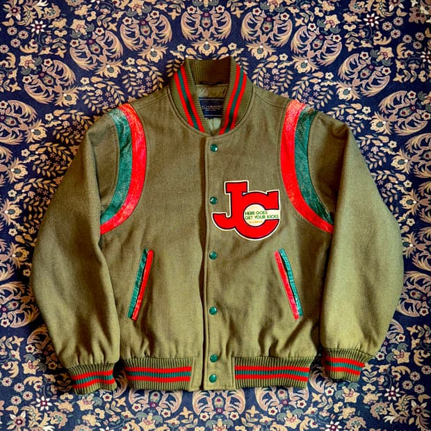 일본 빈티지 울 바시티 자켓