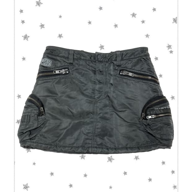 y2k 포켓 패딩 스커트