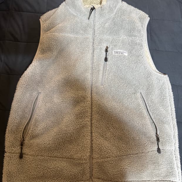 디스이즈네버댓 후리스 플리스 베스트 그레이 M size