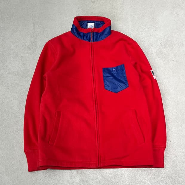 챔피온 하레 성조기 패치 플리스 s09858