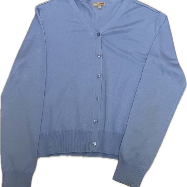 스파오 하늘색 여성 가디건