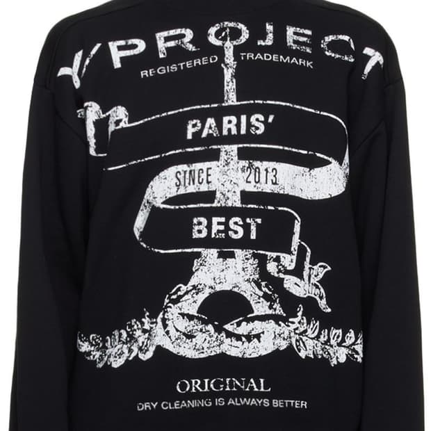 와이프로젝트 / 파리베스트 로고 스웻셔츠 / L