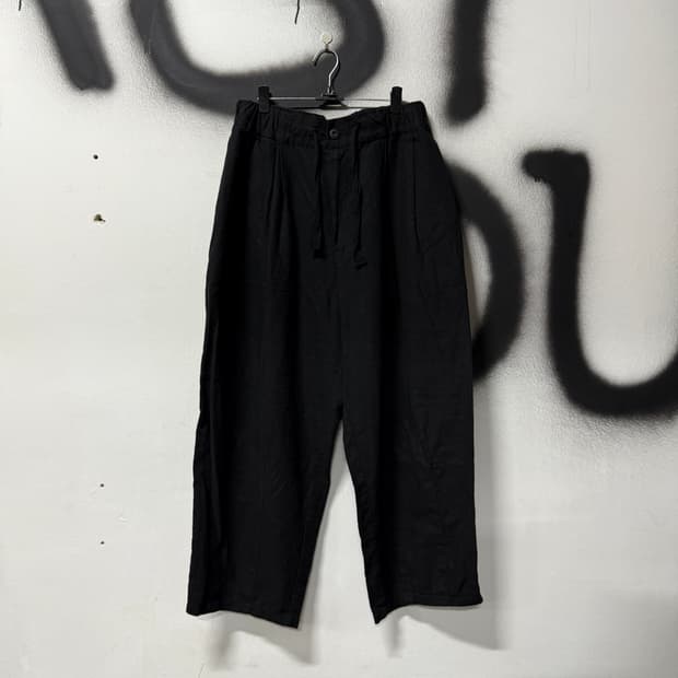 VTG 빈티지 린넨 와이드 핀턱 벌룬 팬츠