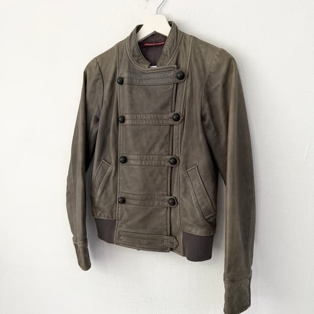 Comptoir des Cotonniers 나폴레옹 램스킨 레더 자켓
