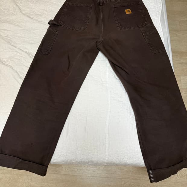 칼하트 빈티지 브라운 코튼팬츠