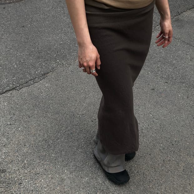 릭오웬스 00s 드레이프 스커트 