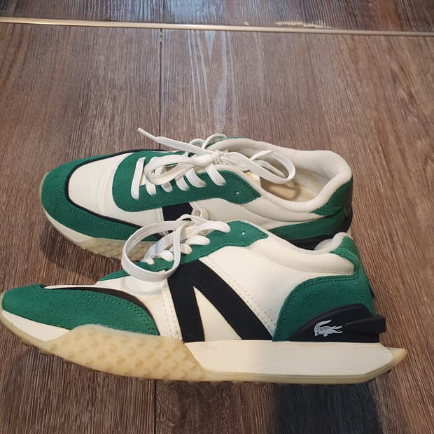 라코스테 스니커즈 그린/화이트