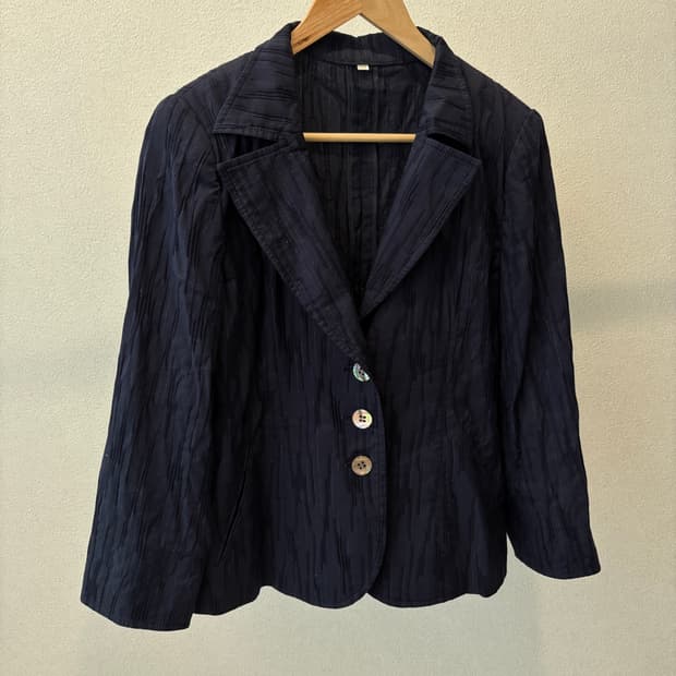 navy texture jacket