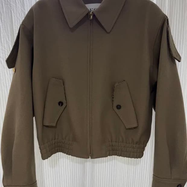 렉토 페이톤 버진 울 블루종 자켓 베이지 M