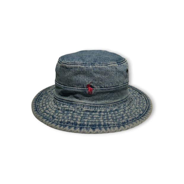 폴로랄프로렌 데님 버킷햇