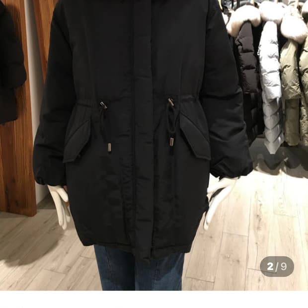 새옷같은 지컷 사가퍼 야상다운패딩 중기장 오버핏55(66가능