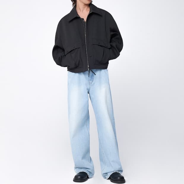 엘무드 트래블러 블루종 자켓 44