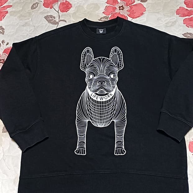 라이프워크 오버핏맨투맨 L 가슴59 기장72