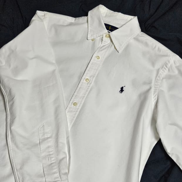 폴로 랄프로렘 클래식핏 셔츠 화이트 M